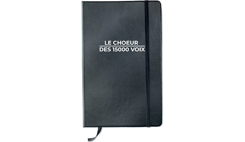 CARNET NOIR LE CHOEUR DES 15000 VOIX