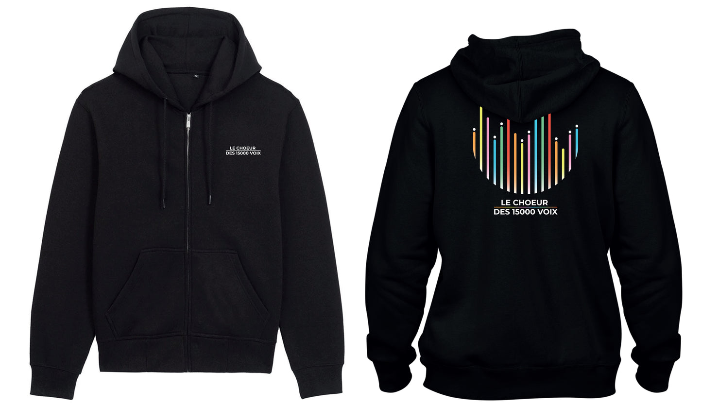 SWEAT ZIP LE CHOEUR DES 15000 VOIX