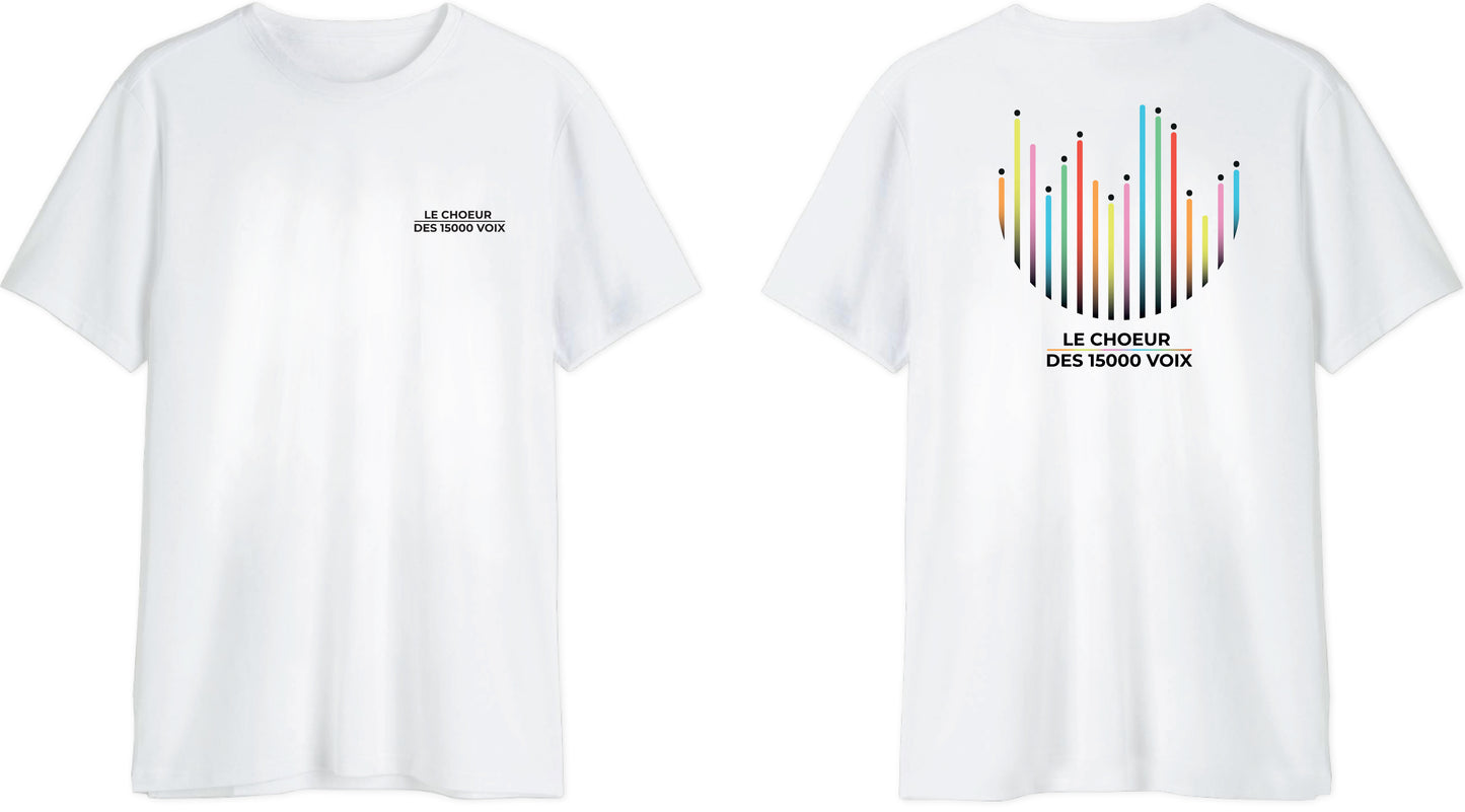 T-SHIRT BLANC LE CHOEUR DES 15000 VOIX