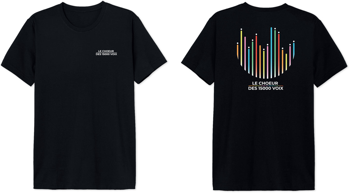T-SHIRT NOIR LE CHOEUR DES 15000 VOIX