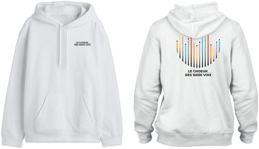 SWEAT BLANC LE CHOEUR DES 15000 VOIX